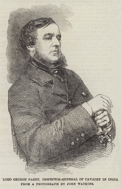 Lord George Paget, Inspector General de Caballería en India (grabado) de English School