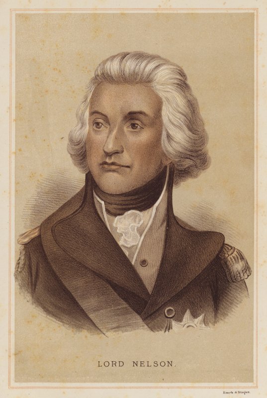 Lord Nelson (litografia en color) de English School