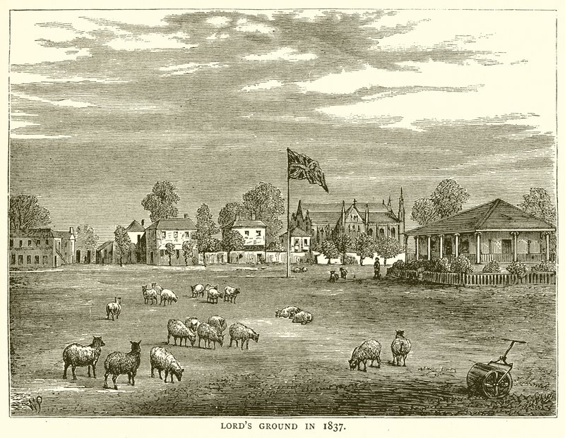 Campo de Lords en 1837 de English School