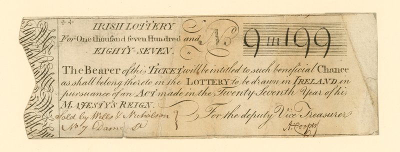Boleto de lotería de English School