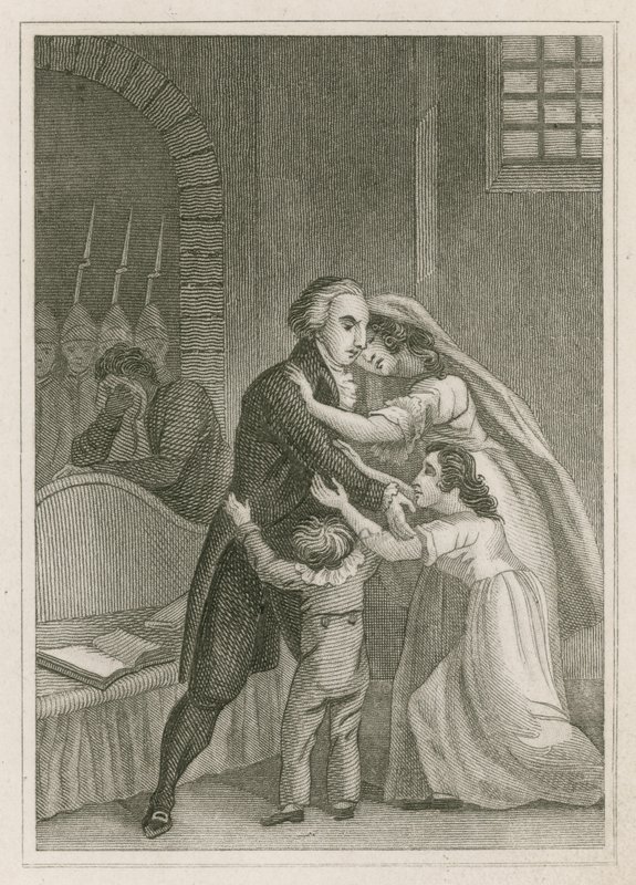 Luis XVI de Francia despidiéndose de su familia, 1793 de English School
