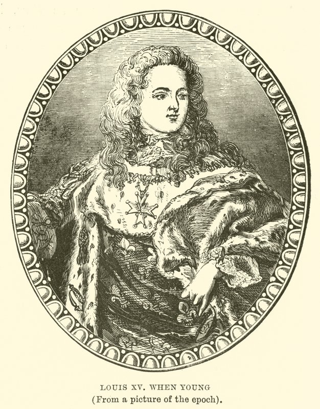 Luis XV cuando era joven de English School