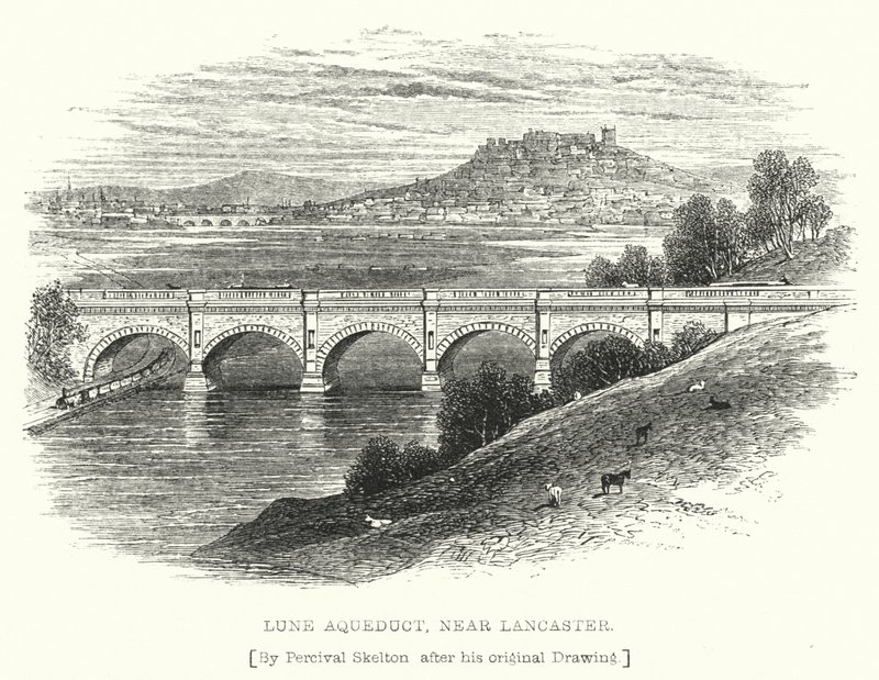 Acueducto de Lune, cerca de Lancaster de English School