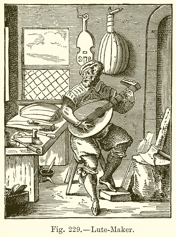 Fabricante de laúdes de English School