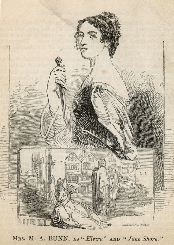 MA Bunn en el personaje de Jane Shore de English School