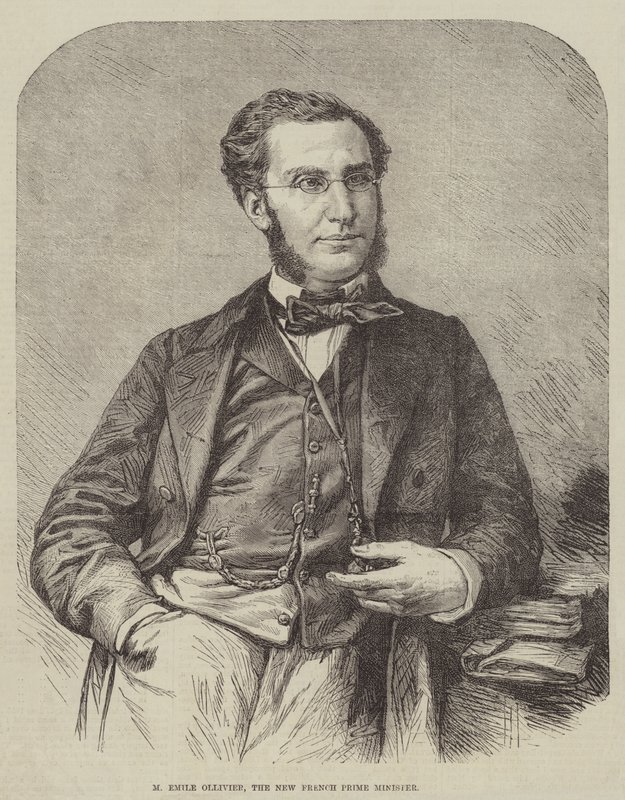 M Emile Ollivier, el nuevo primer ministro francés (grabado) de English School