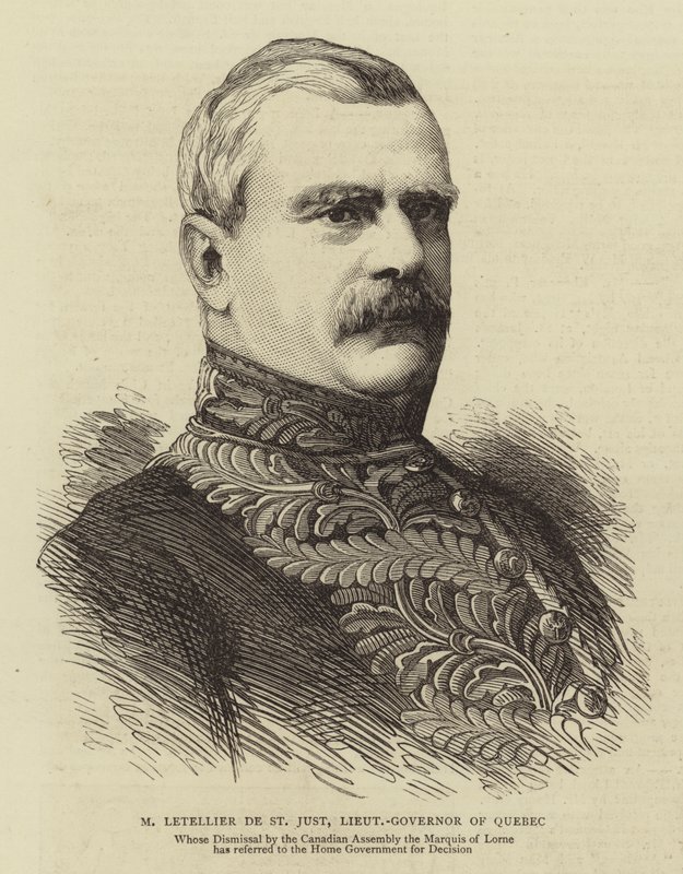 M Letellier de St Just, teniente-gobernador de Quebec de English School