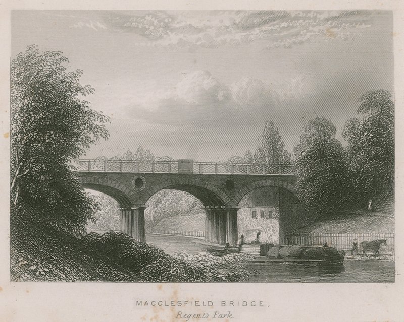 Puente de Macclesfield, Regents Park, Londres de English School