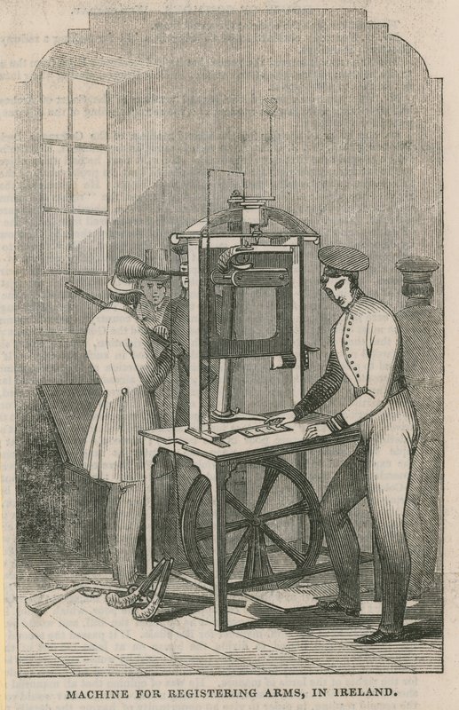 Máquina para el registro de armas en Irlanda de English School