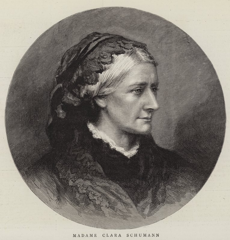 Madame Clara Schumann (grabado) de English School