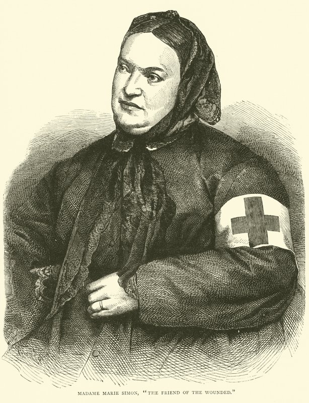 Madame Marie Simon, la amiga de los heridos, enero 1871 de English School