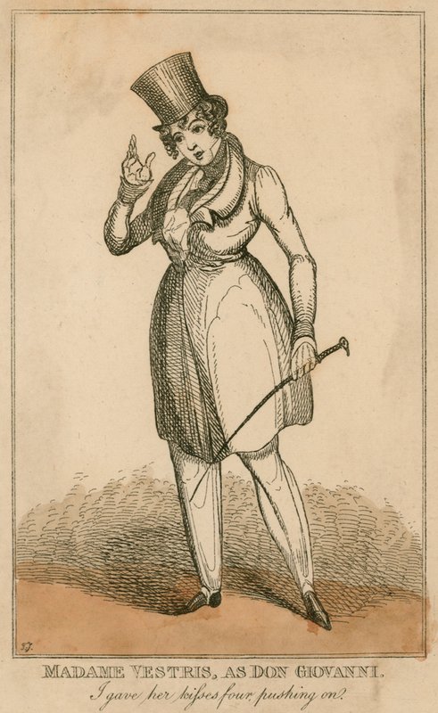 Madame Vestris como Don Giovanni de English School