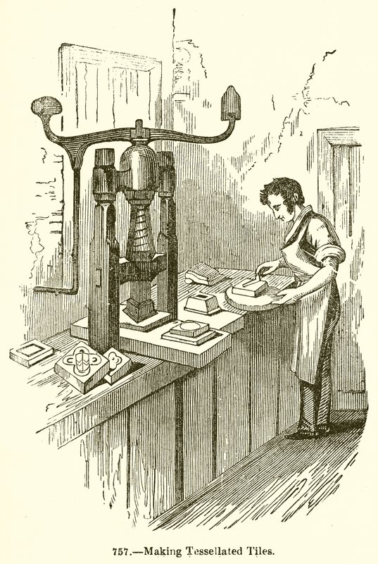 Fabricación de Azulejos Teselados de English School