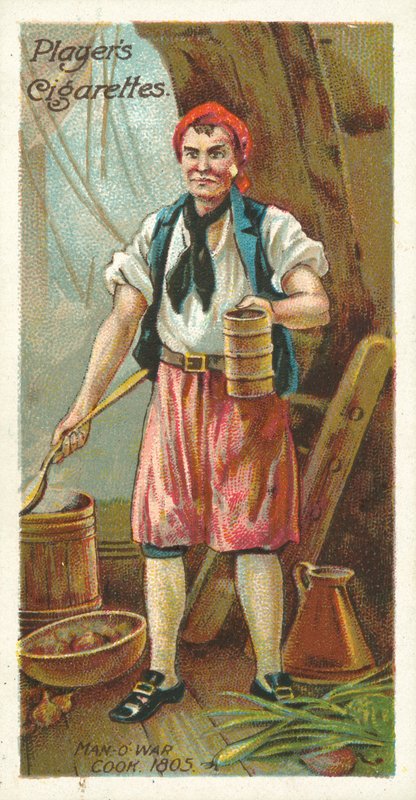 Cocinero del barco de guerra de English School