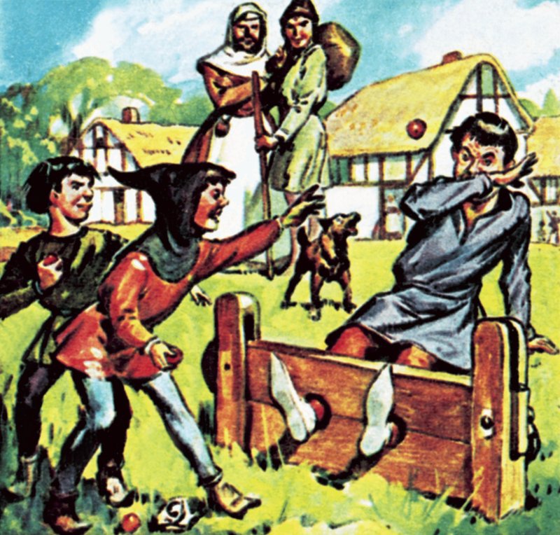 Hombre en el cepo de English School