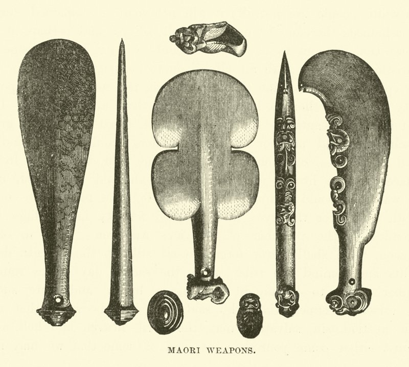 Armas maoríes de English School