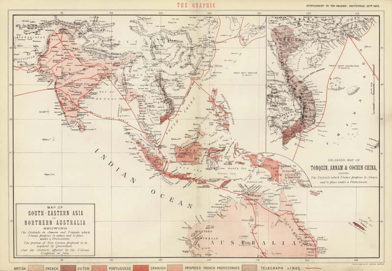 Mapa del Sudeste Asiático y el Norte de Australia de English School