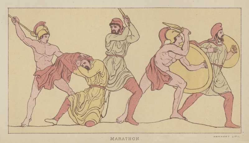 Maratón (litografía en color) de English School