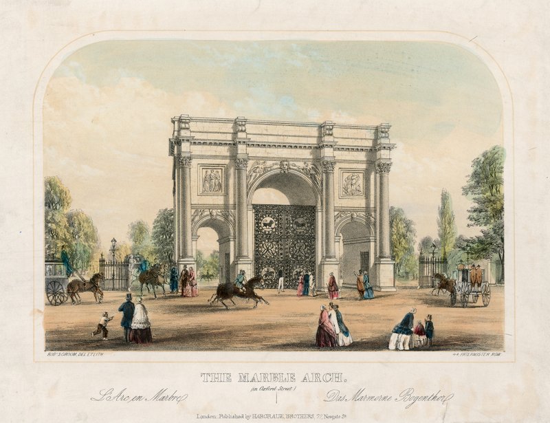 Arco de Mármol, Oxford Street, Londres de English School