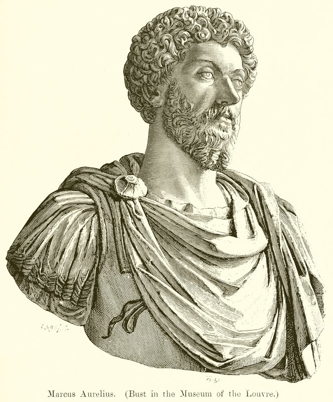 Marco Aurelio. (Busto en el Museo del Louvre) de English School