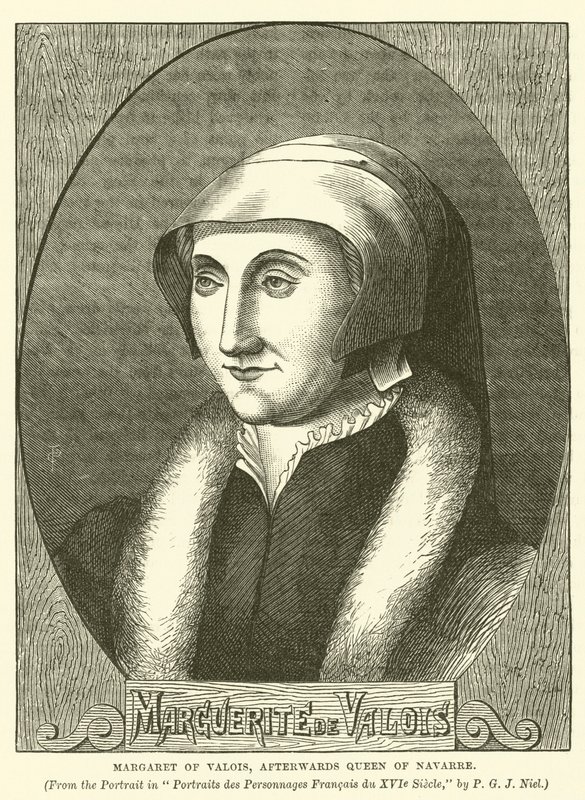 Margarita de Valois, después Reina de Navarra (grabado) de English School