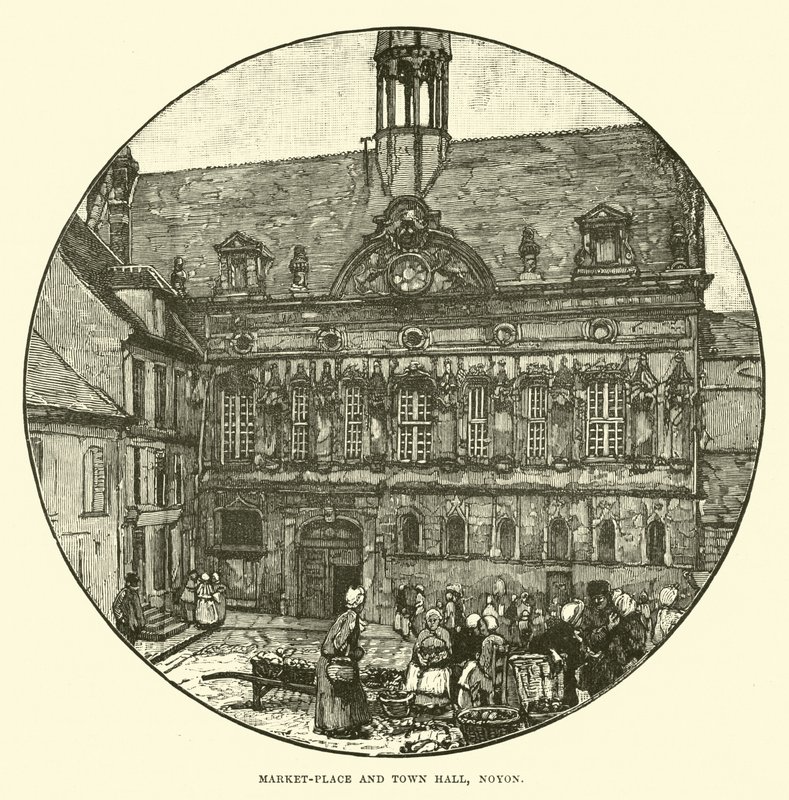 Plaza del mercado y ayuntamiento, Noyon de English School