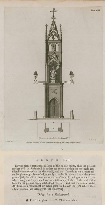 Cruz del mercado, Smithfield de English School