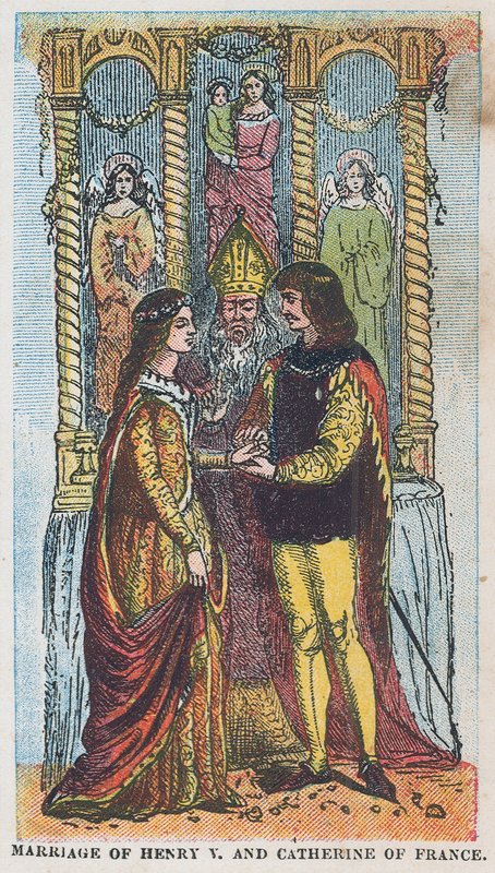 Matrimonio del rey Enrique V y Catalina de Francia de English School