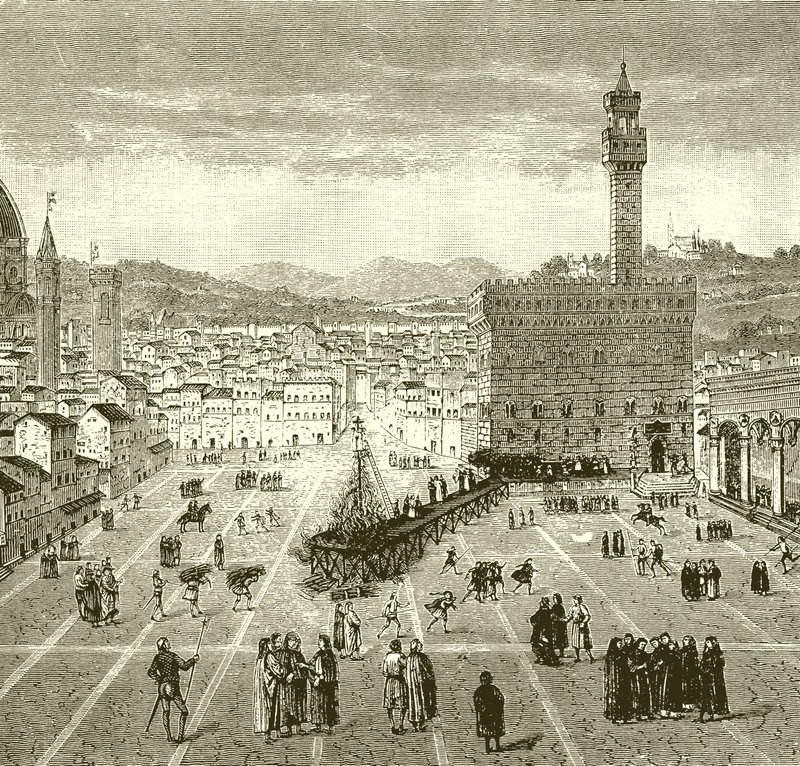 Martirio de Savonarola de English School