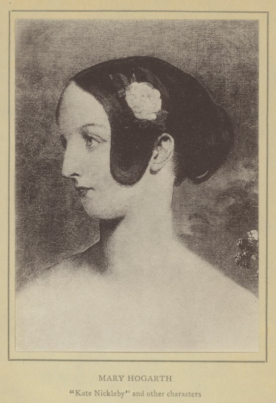 Mary Hogarth, Kate Nickleby y otros personajes (litografía) de English School