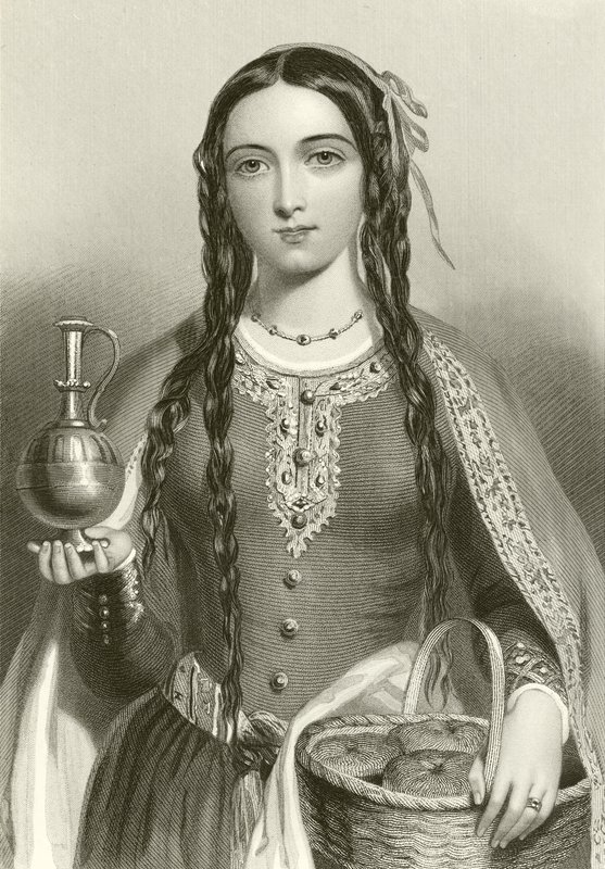 Matilde de Escocia, reina del rey Enrique I de English School