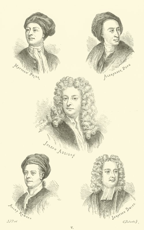 Matthew Prior, Alexander Pope, Joseph Addison, Allan Ramsay, Jonathan Swift de English School