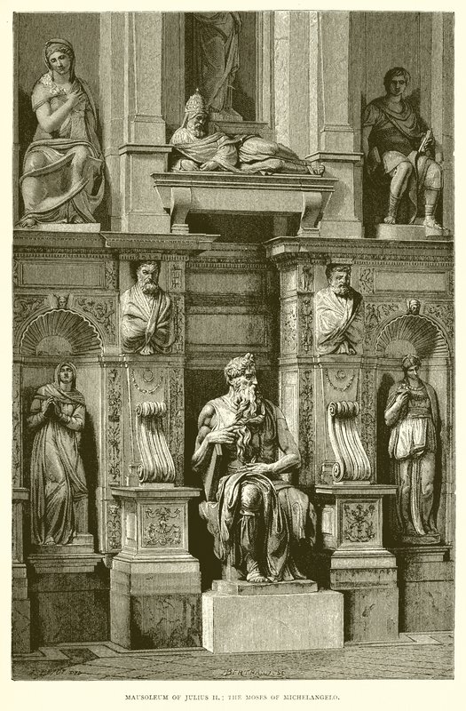 Mausoleo de Julio II; El Moisés de Miguel Ángel de English School