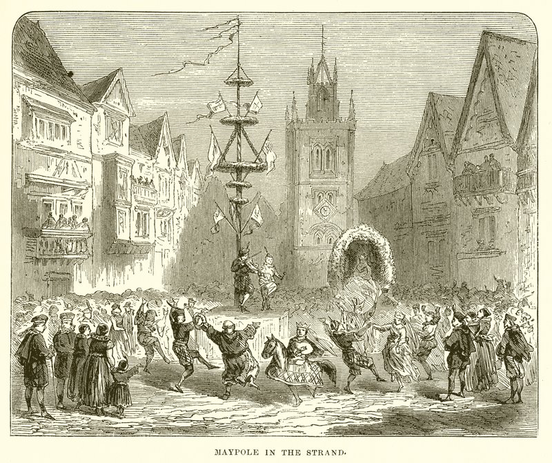 Maypole en el Strand de English School