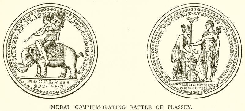 Medalla conmemorativa de la batalla de Plassey de English School