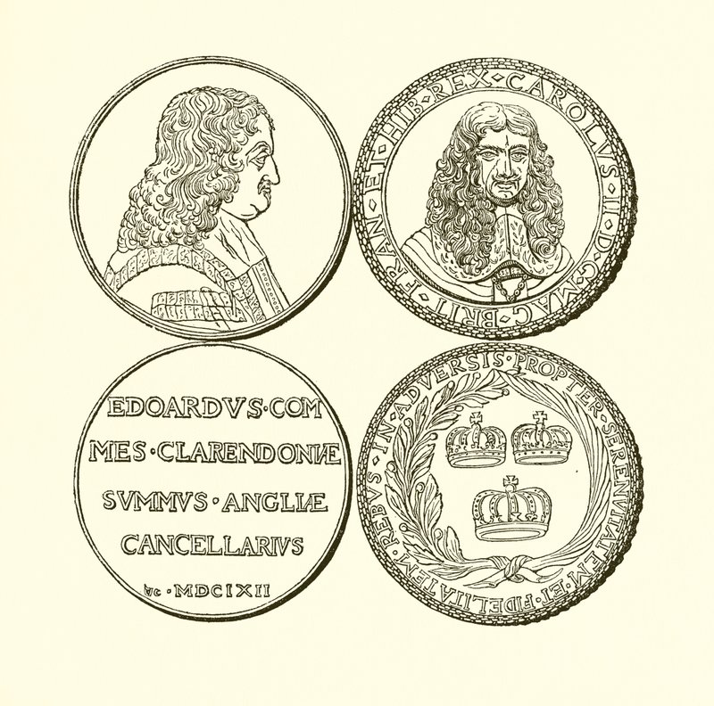 Medalla de Clarendon y Medalla en Conmemoración de la Restauración de English School