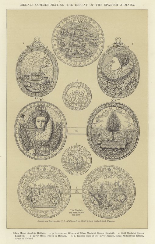 Medallas conmemorativas de la derrota de la Armada Española de English School