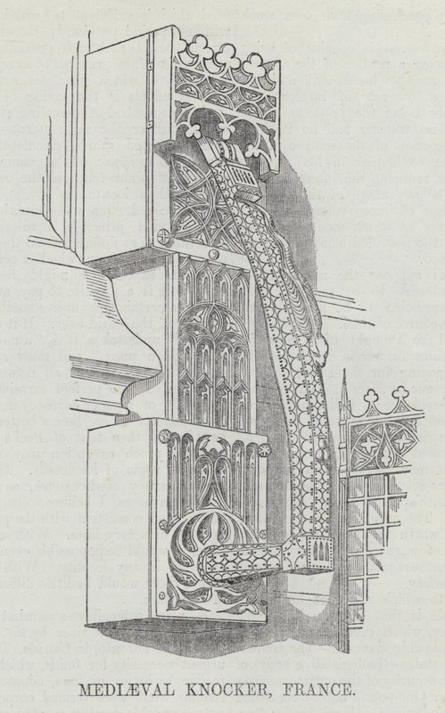 Aldaba medieval, Francia de English School
