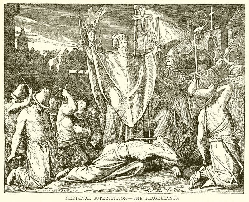 Superstición medieval: Los flagelantes de English School