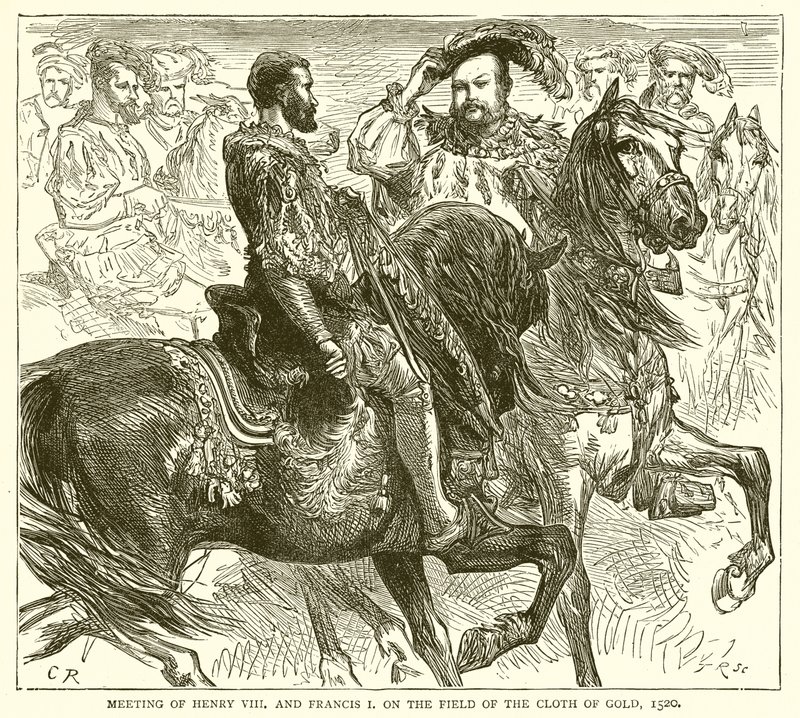 Encuentro de Enrique VIII y Francisco I en el Campo del Paño de Oro, 1520 de English School