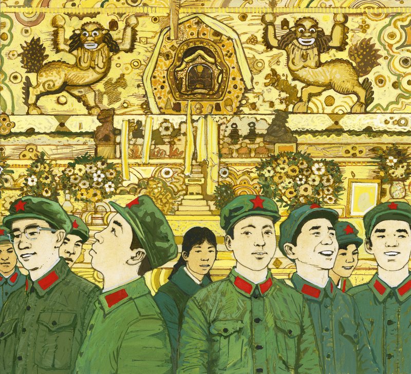 Miembros del Ejército Rojo Chino de English School