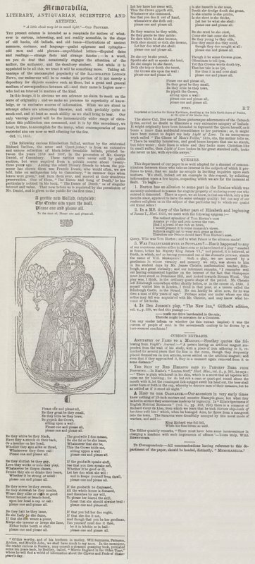Memorabilia, literaria, antiquaria, científica y artística de English School