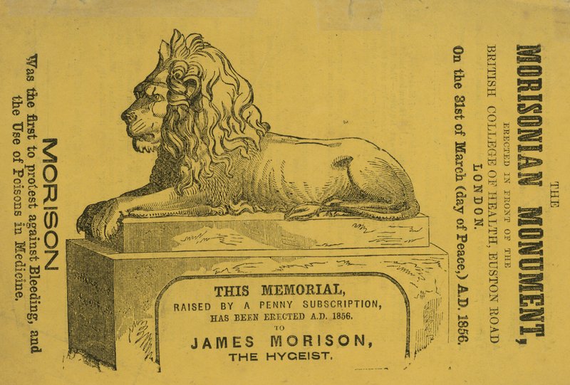Memorial erigido en 1856 a James Morison, el Higienista de English School