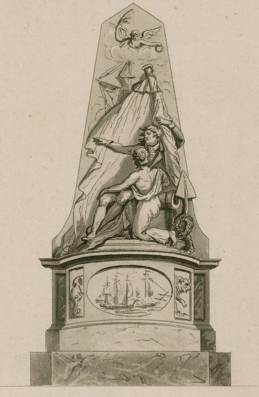 Memorial al Capitán Edward Cooke, Abadía de Westminster, Londres de English School