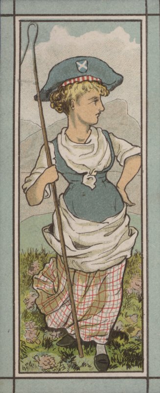 Ilustración del menú: Suiza (litografía en color) de English School
