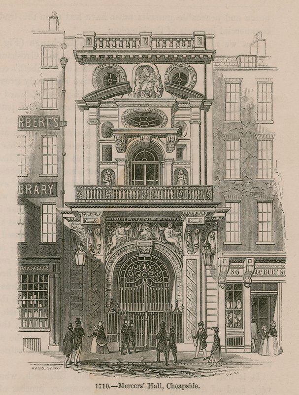 Mercers Hall, Cheapside, Londres de English School
