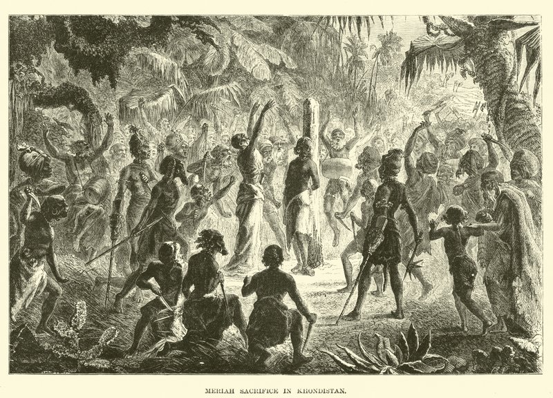 Sacrificio Meriah en Khondistan de English School