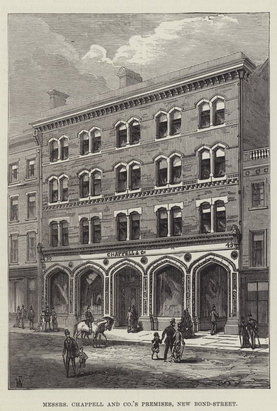 Locales de Messers Chappell and Company, New Bond-Street de English School