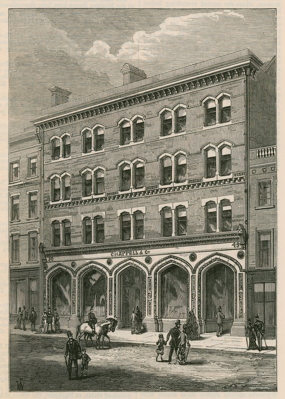 Instalaciones de Messrs Chappell & Co., New Bond Street, Londres de English School