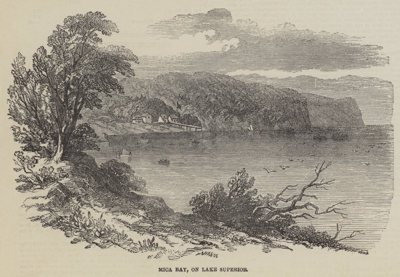 Bahía de Mica, en el lago Superior de English School